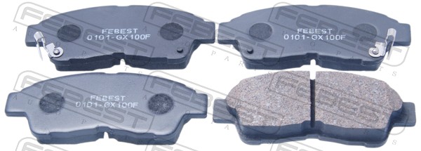 Колодка тормозная дисковая комплект передний FEBEST 0101-GX100F