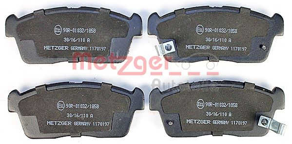 Колодки тормозные дисковые METZGER 1170197