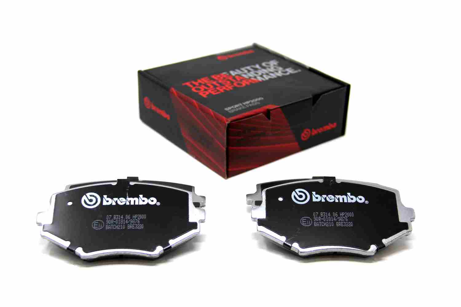 Комплект тормозных колодок дисковый тормоз BREMBO 07B.314.06