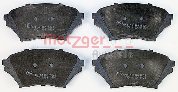 Колодки тормозные дисковые METZGER 1170480