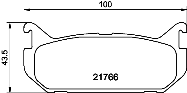 Колодки тормозные дисковые HELLA/BEHR/PAGID 8DB355016-711