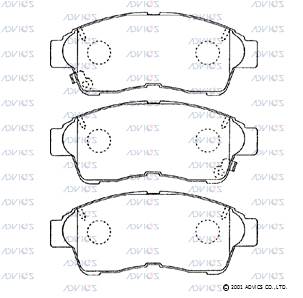 Колодки тормозные ADVICS SN645P