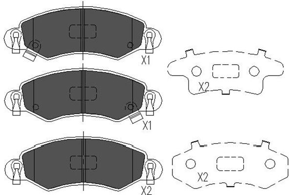 Колодки тормозные дисковые KAVO PARTS KBP-8508