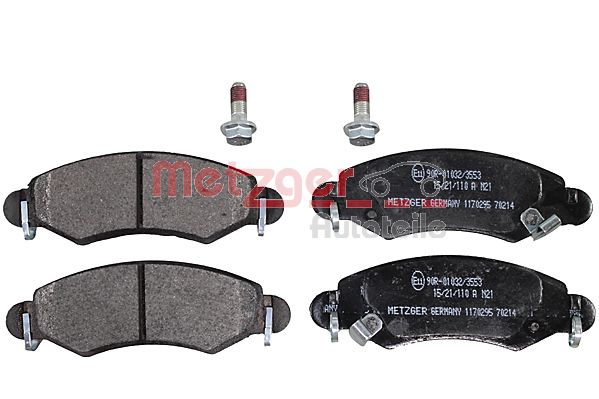 Колодки тормозные дисковые METZGER 1170295