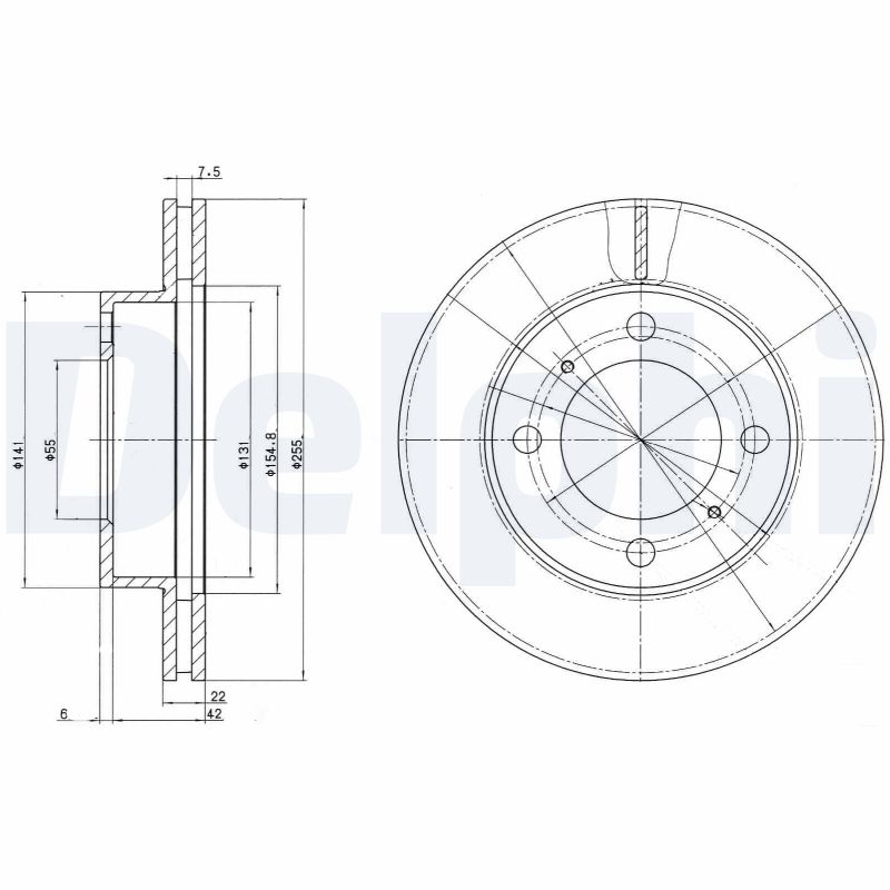Диск тормозной DELPHI BG2891