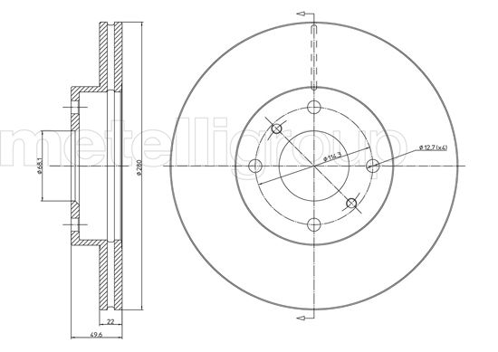 Диск тормозной CIFAM 800-545