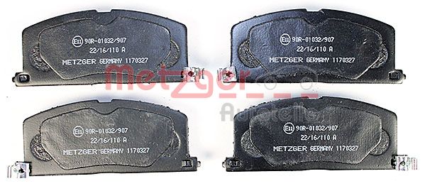 Колодки тормозные дисковые METZGER 1170327