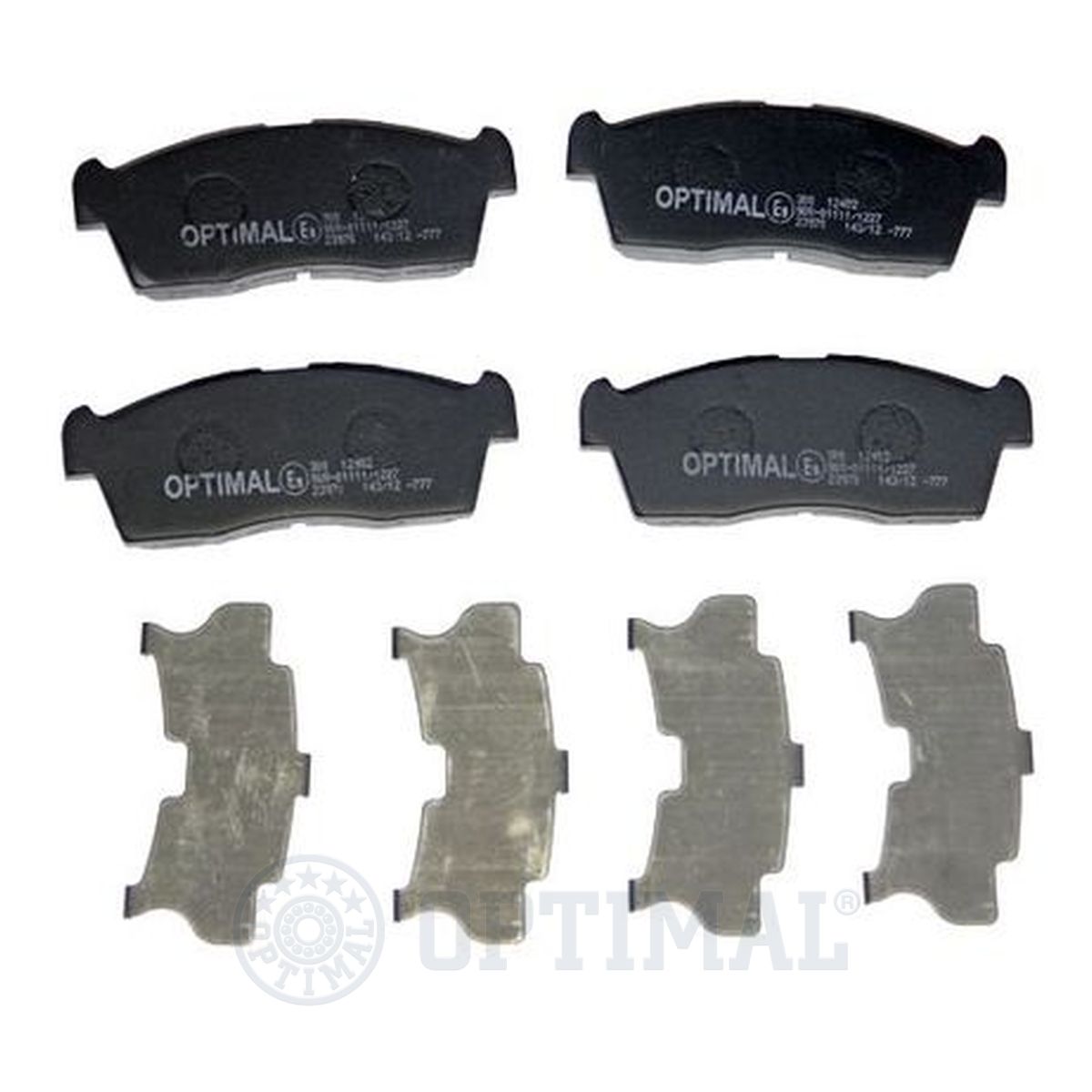 Колодки тормозные дисковые OPTIMAL 12415