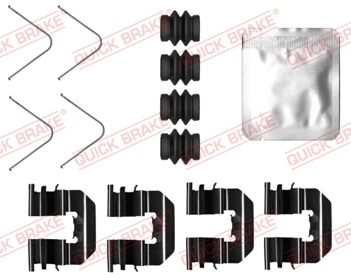 Монтажный комплект тормозной колодки задн hyundai i20 i20 active 1.0- QUICK BRAKE 1090073
