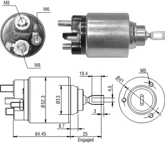 Реле втягивающее ZM ZM1-371