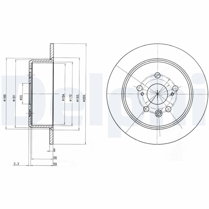 Диск тормозной DELPHI BG2884