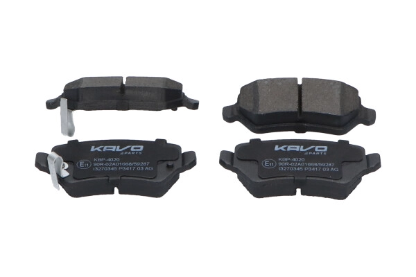 Комплект тормозных колодок дисковый тормоз KAVO PARTS KBP4020