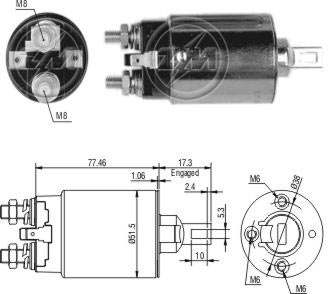 Реле втягивающее ZM ZM691