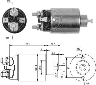 Реле втягивающее ZM ZM1-698