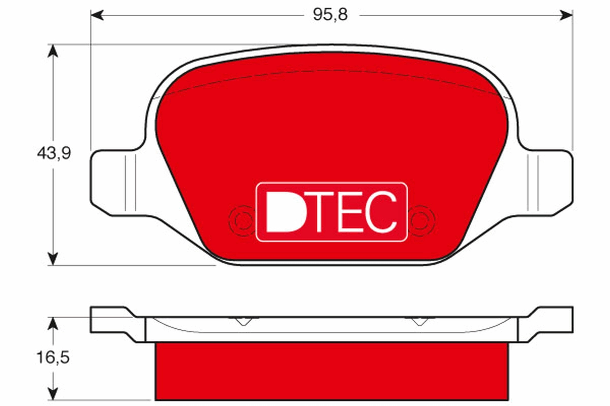 Колодки тормозные дисковые TRW GDB1396DTE