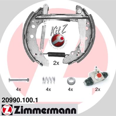 Барабан тормозной ZIMMERMANN 209901001