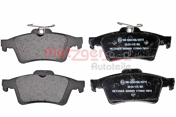 Колодки тормозные дисковые METZGER 1170343