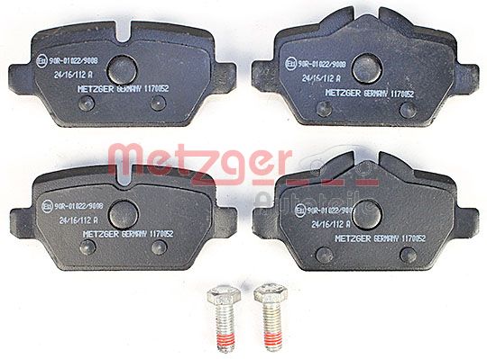 Колодки тормозные дисковые METZGER 1170052