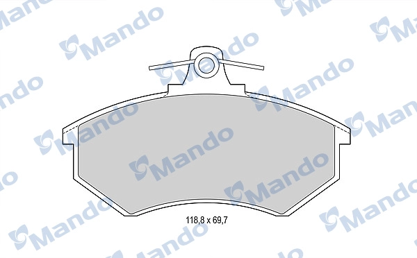Колодки тормозные дисковые MANDO MBF015092