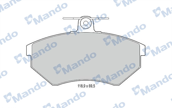 Колодки тормозные дисковые MANDO MBF015109