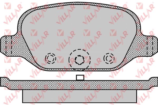 Колодки тормозные дисковые VILLAR 626.0872