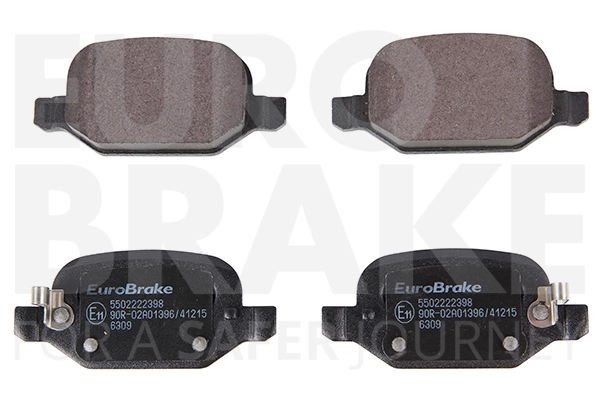 Тормозные колодки дисковые задние EUROBRAKE 5502222398