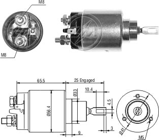 Реле втягивающее ZM ZM1-777