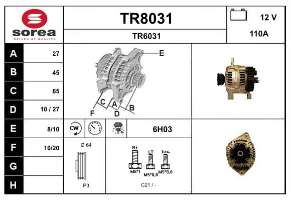 Генератор SNRA TR8031