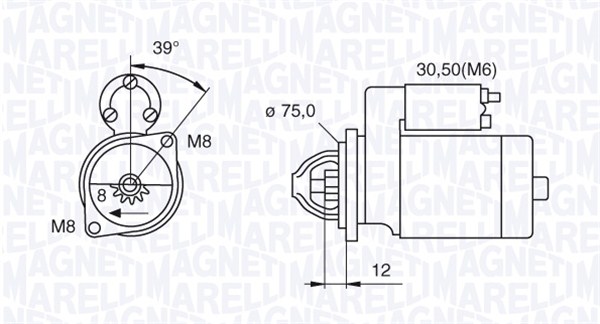 Стартер MAGNETI MARELLI 063522607010
