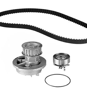 Комплект ремня грм chevrolet aveo/lanos 1.2-1.5 (с помпой) GRAF KP6941