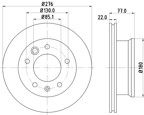 Диск тормозной HELLA/BEHR/PAGID 8DD355110-991