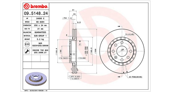 Диск тормозной MAGNETI MARELLI 360406037500