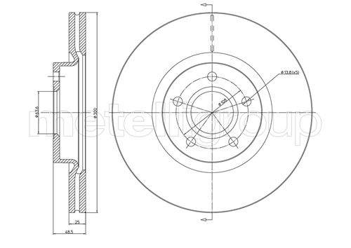 Диск тормозной CIFAM 800-687C