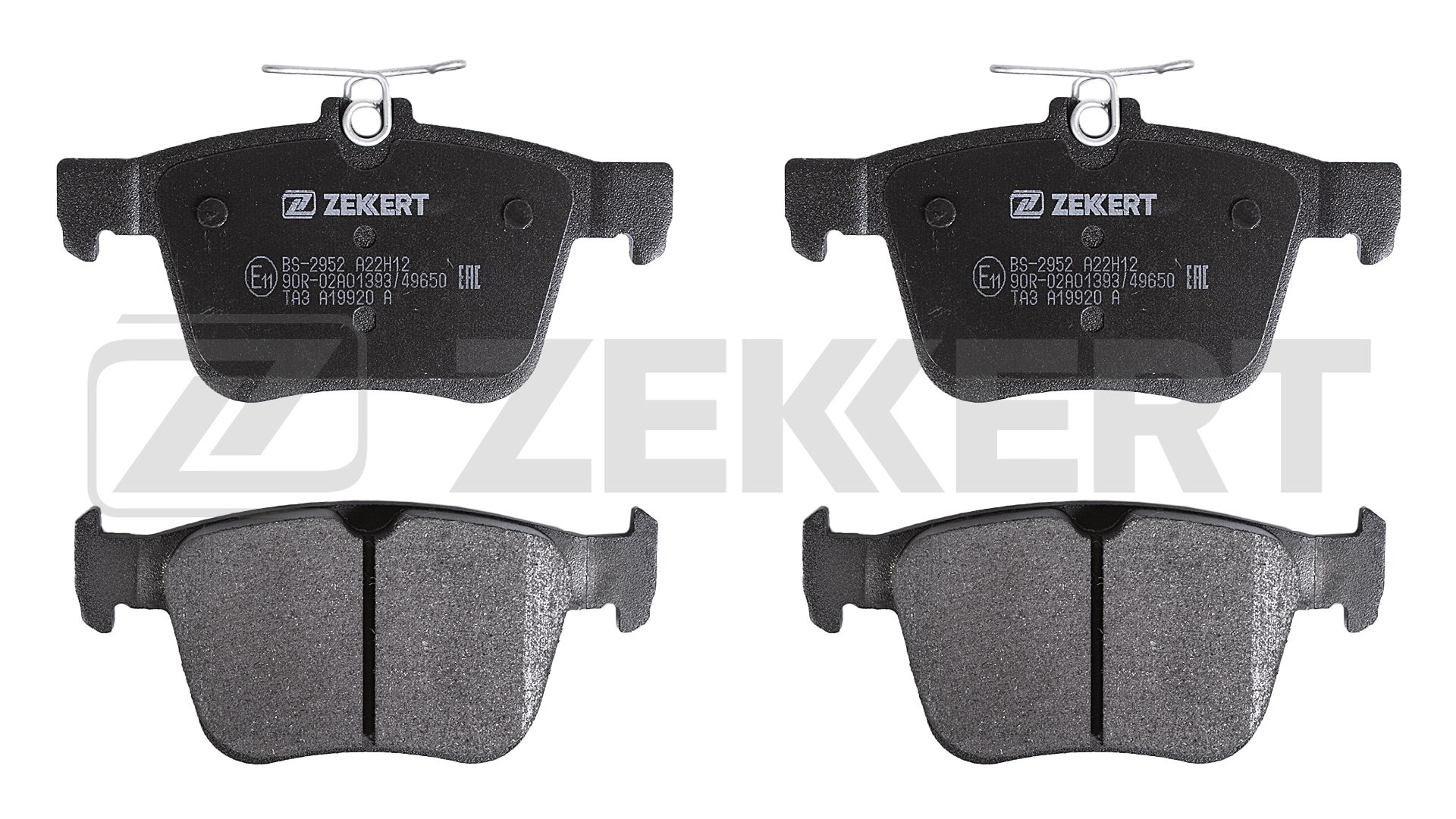 Колодки тормозные дисковые ZEKKERT BS2952