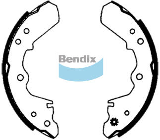 Колодки тормозные барабанные BENDIX BS1595