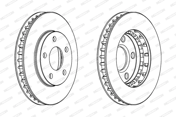 Диск тормозной FERODO DDF1030