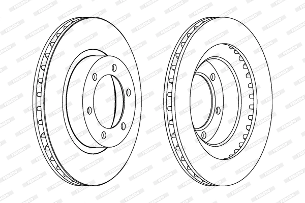 Диск тормозной FERODO DDF1594C