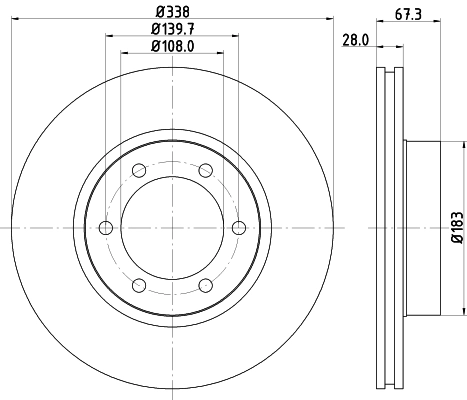 Диск тормозной HELLA/BEHR/PAGID 8DD 355 111-861