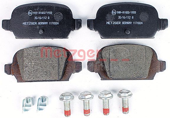 Колодки тормозные дисковые METZGER 1170324