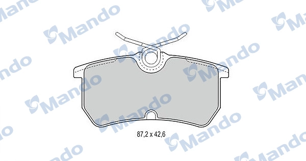 Колодки тормозные дисковые MANDO MBF015513
