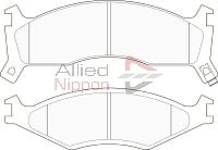 Колодки тормозные ALLIED NIPPON ADB3724