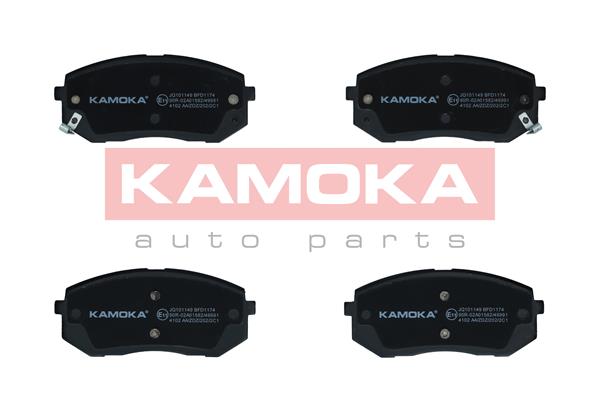 Комплект тормозных колодок дисковый тормоз KAMOKA JQ101149