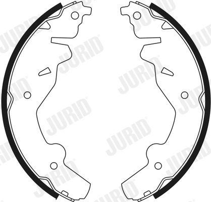 Колодки тормозные барабанные JURID 362523J