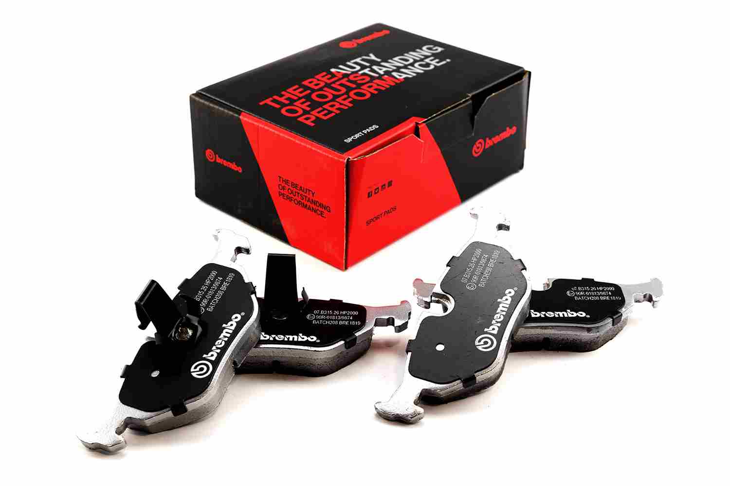 Комплект тормозных колодок дисковый тормоз BREMBO 07B.315.26