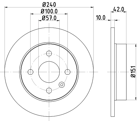 Тормозной диск HELLA/BEHR/PAGID 8DD355106-091