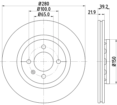Тормозной диск HELLA/BEHR/PAGID 8DD355101831
