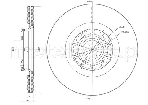 Диск тормозной CIFAM 800-726C