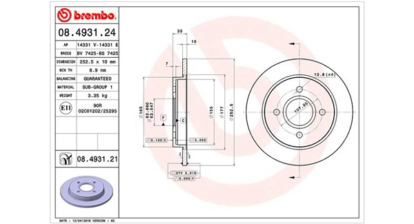 Диск тормозной MAGNETI MARELLI 360406024600