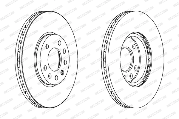 Диск тормозной FERODO DDF1082