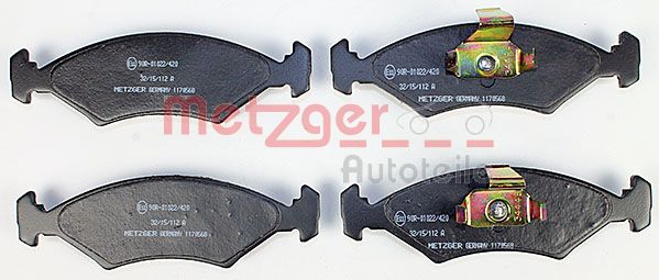 Колодки тормозные дисковые METZGER 1170568